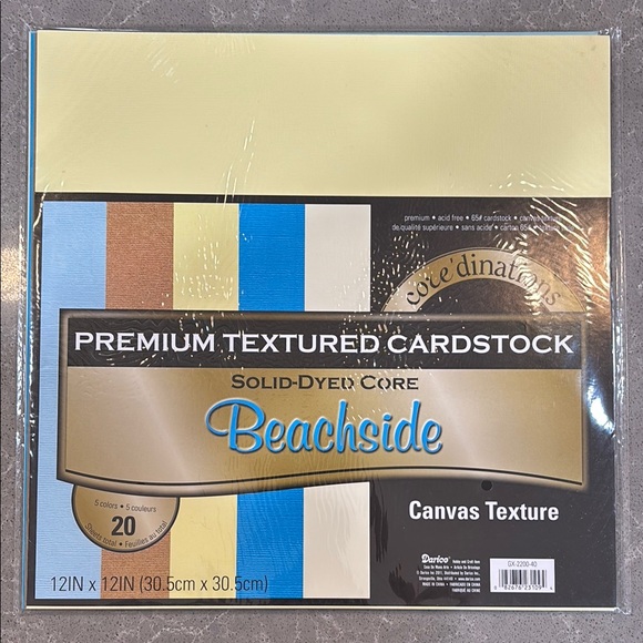 Premium Textured Beachside Cardstock Pack - Picture 1 of 4